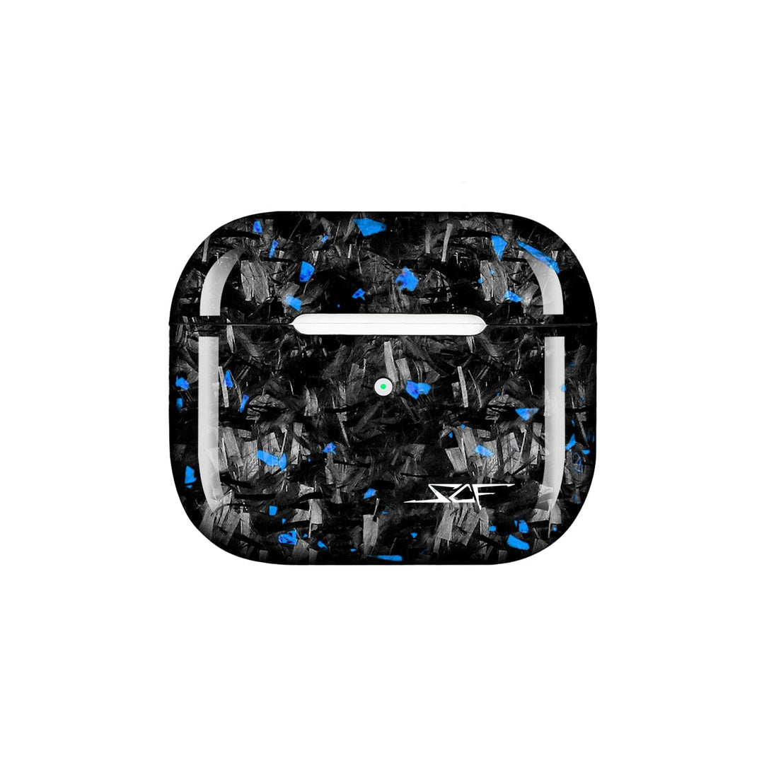 Apple AirPods | Blue Flake Real Forged Carbon Fiber Case