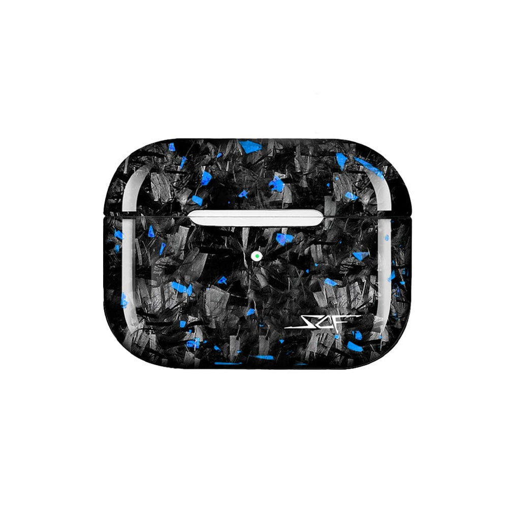 Apple AirPods | Blue Flake Real Forged Carbon Fiber Case