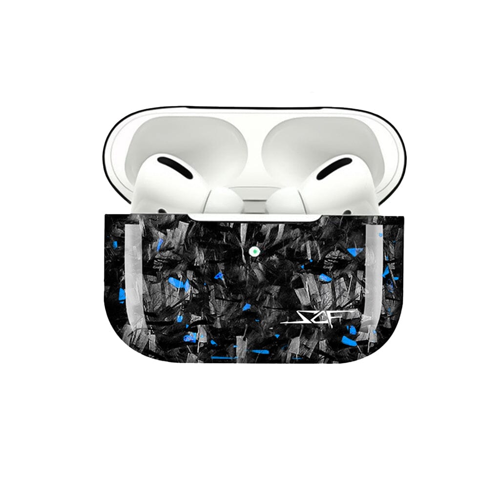 Apple AirPods | Blue Flake Real Forged Carbon Fiber Case