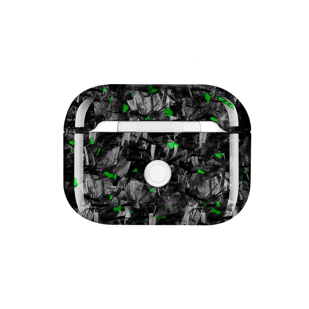 Apple AirPods | Green Flake Real Forged Carbon Fiber Case