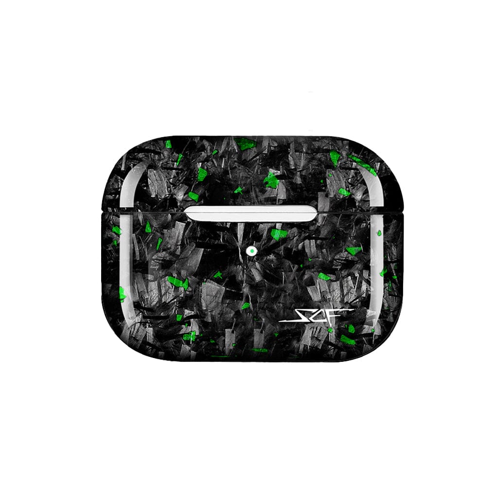 Apple AirPods | Green Flake Real Forged Carbon Fiber Case