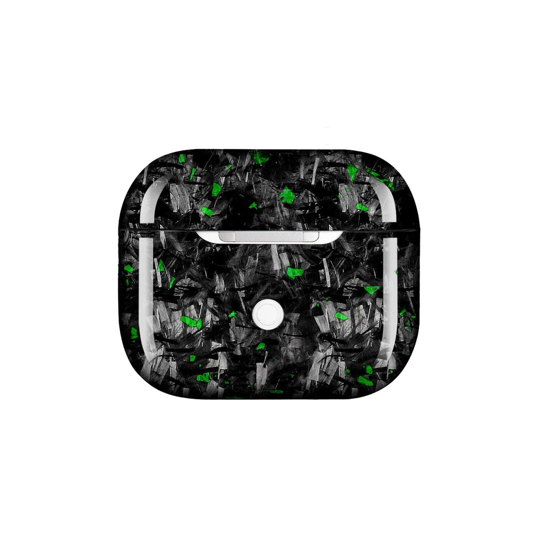 Apple AirPods | Green Flake Real Forged Carbon Fiber Case