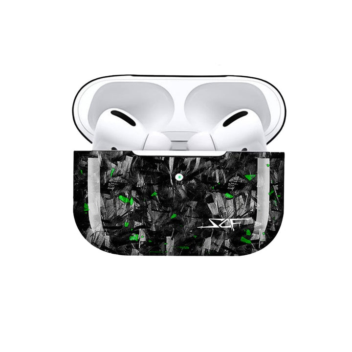 Apple AirPods | Green Flake Real Forged Carbon Fiber Case