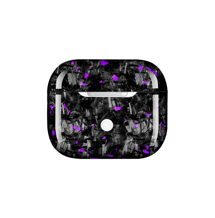 Apple AirPods | Purple Flake Real Forged Carbon Fiber Case