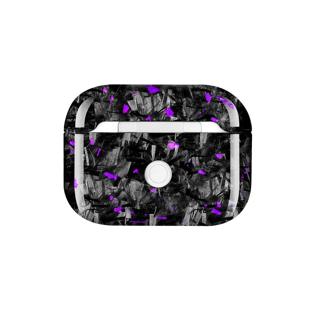 Apple AirPods | Purple Flake Real Forged Carbon Fiber Case