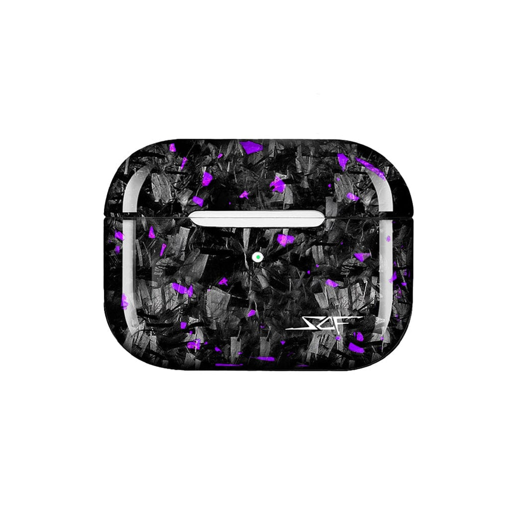 Apple AirPods | Purple Flake Real Forged Carbon Fiber Case