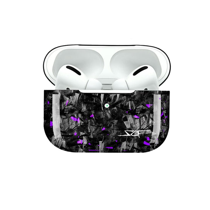 Apple AirPods | Purple Flake Real Forged Carbon Fiber Case