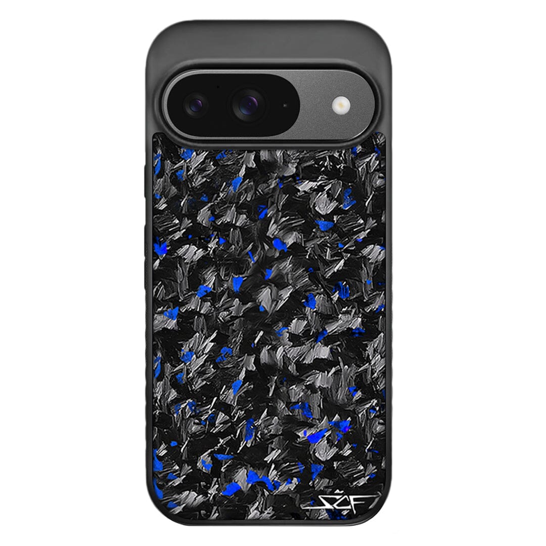 Google Pixel | Blue Flake Real Forged Carbon Fiber Phone Case | CLASSIC Series