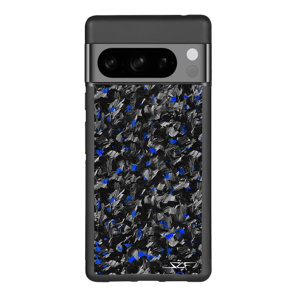 Google Pixel | Blue Flake Real Forged Carbon Fiber Phone Case | CLASSIC Series