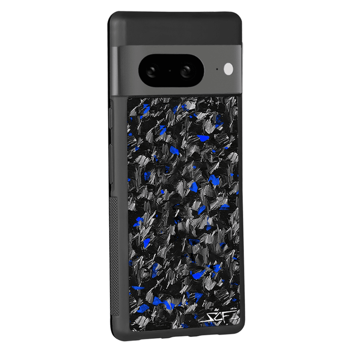 Google Pixel | Blue Flake Real Forged Carbon Fiber Phone Case | CLASSIC Series