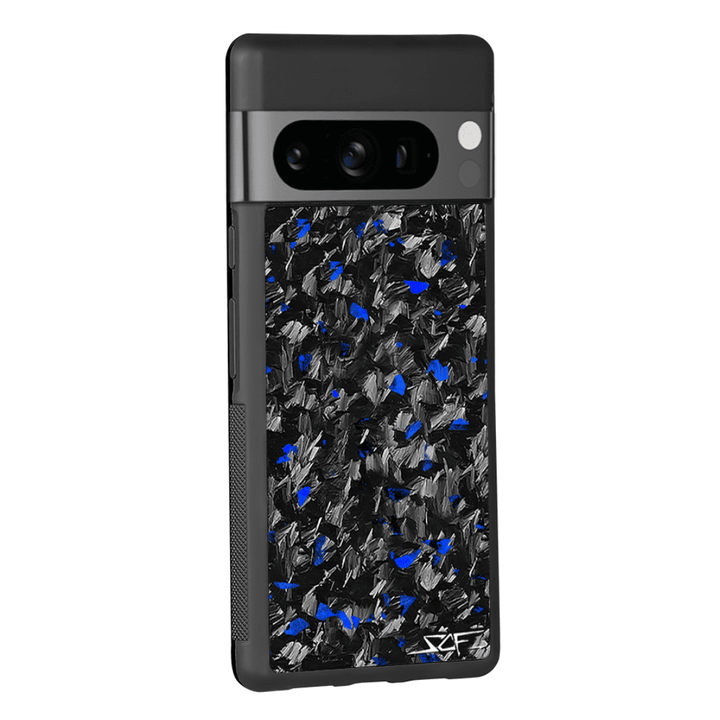 Google Pixel | Blue Flake Real Forged Carbon Fiber Phone Case | CLASSIC Series