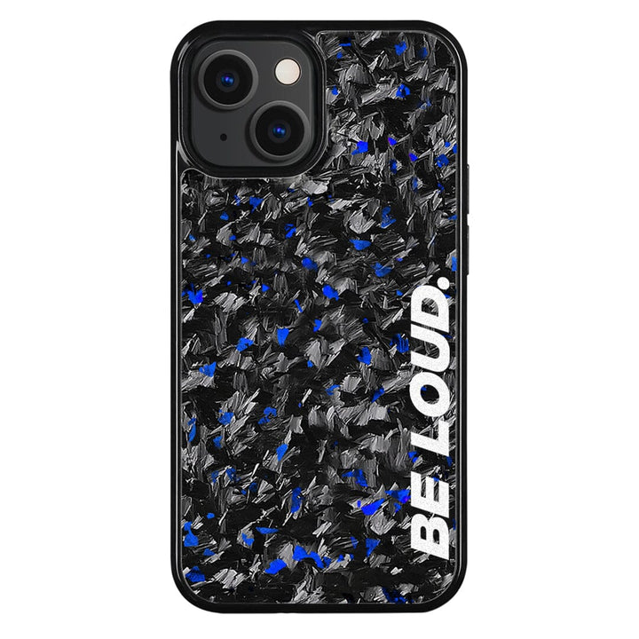 iPhone | Blue Flake Real Forged Carbon Fiber Case | BE LOUD. x SCF