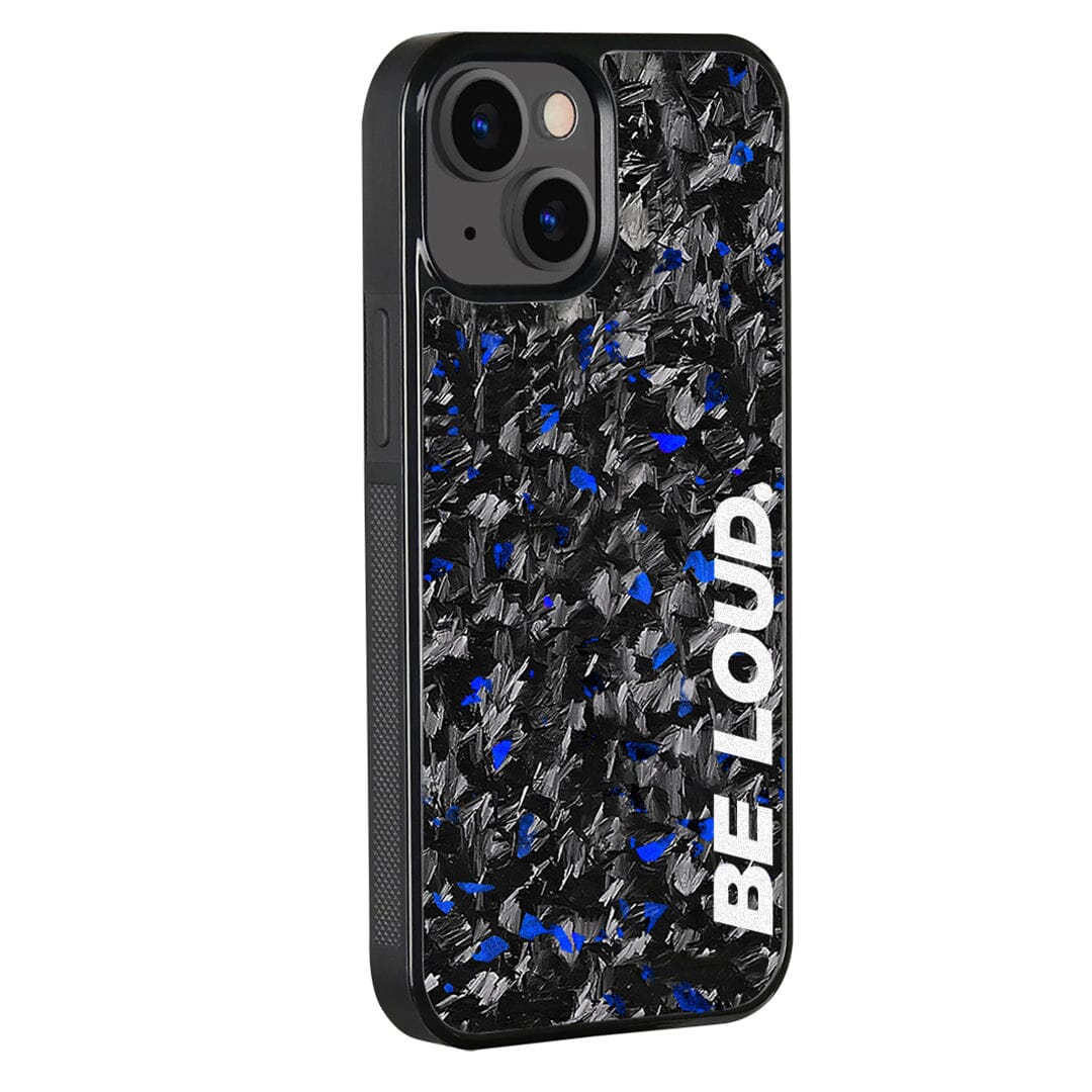 iPhone | Blue Flake Real Forged Carbon Fiber Case | BE LOUD. x SCF