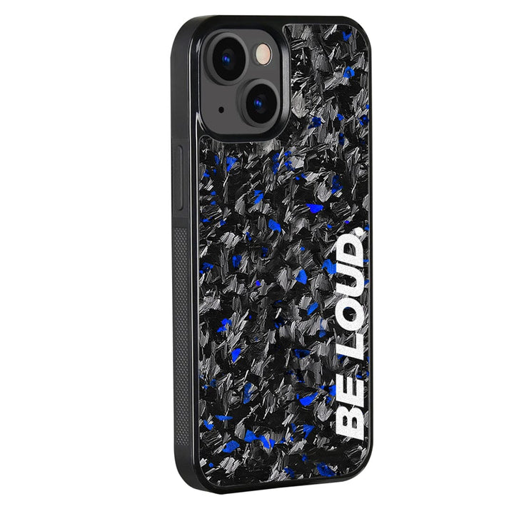 iPhone | Blue Flake Real Forged Carbon Fiber Case | BE LOUD. x SCF