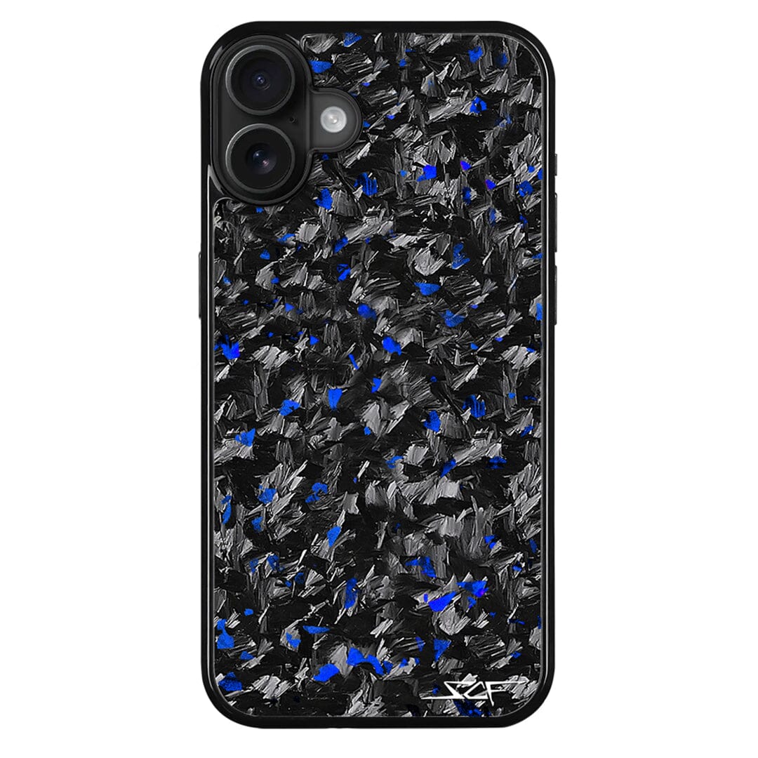 iPhone | Blue Flake Real Forged Carbon Fiber Phone Case | CLASSIC Series