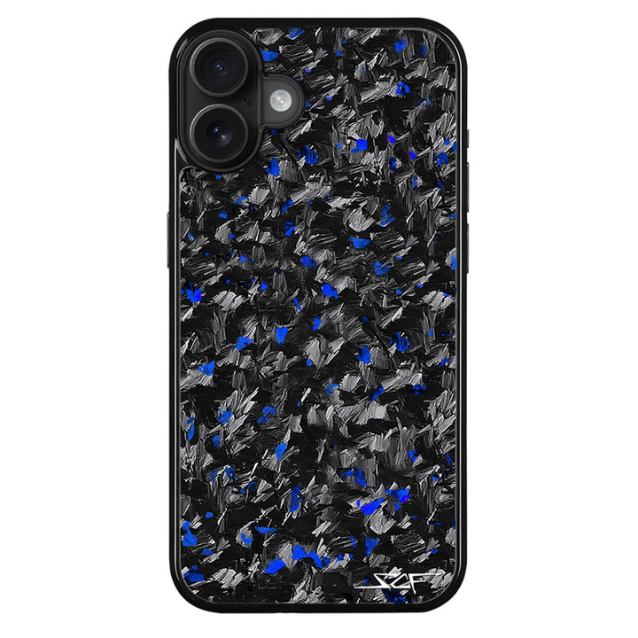 iPhone | Blue Flake Real Forged Carbon Fiber Phone Case | CLASSIC Series