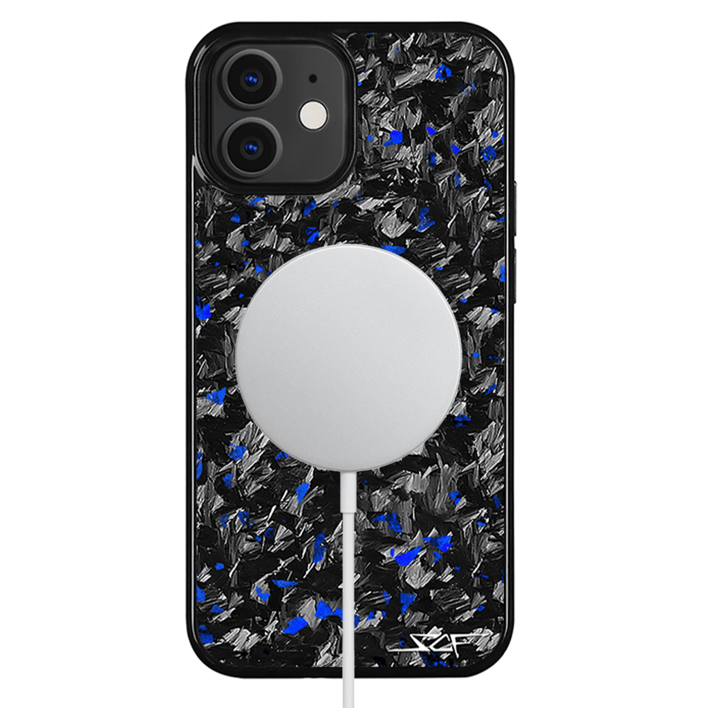 iPhone | Blue Flake Real Forged Carbon Fiber Phone Case | CLASSIC Series