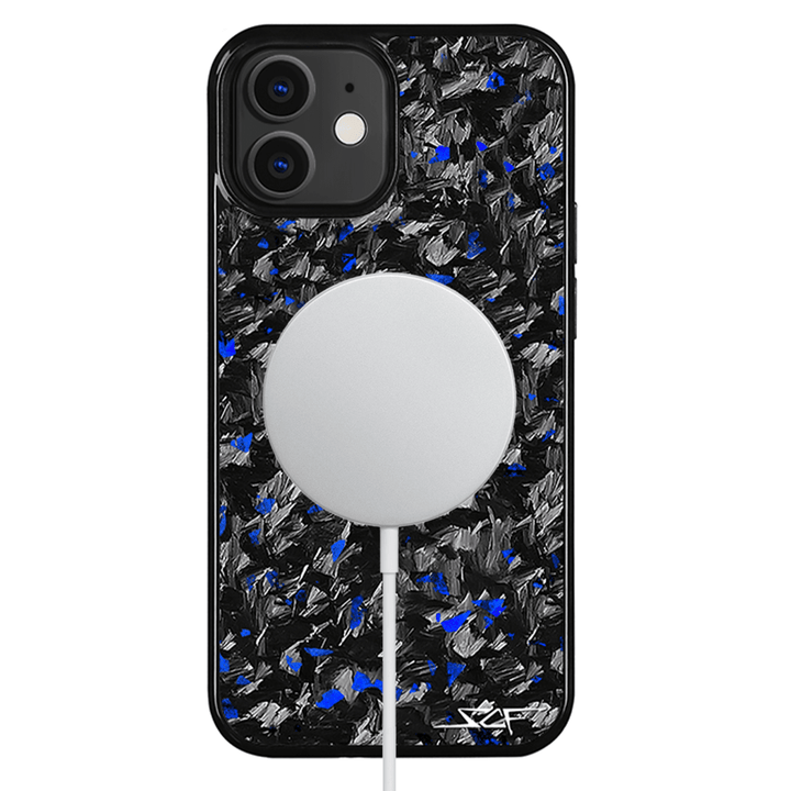 iPhone | Blue Flake Real Forged Carbon Fiber Phone Case | CLASSIC Series