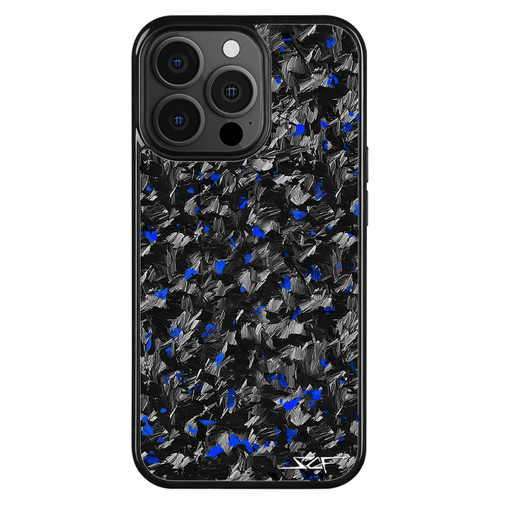 iPhone | Blue Flake Real Forged Carbon Fiber Phone Case | CLASSIC Series