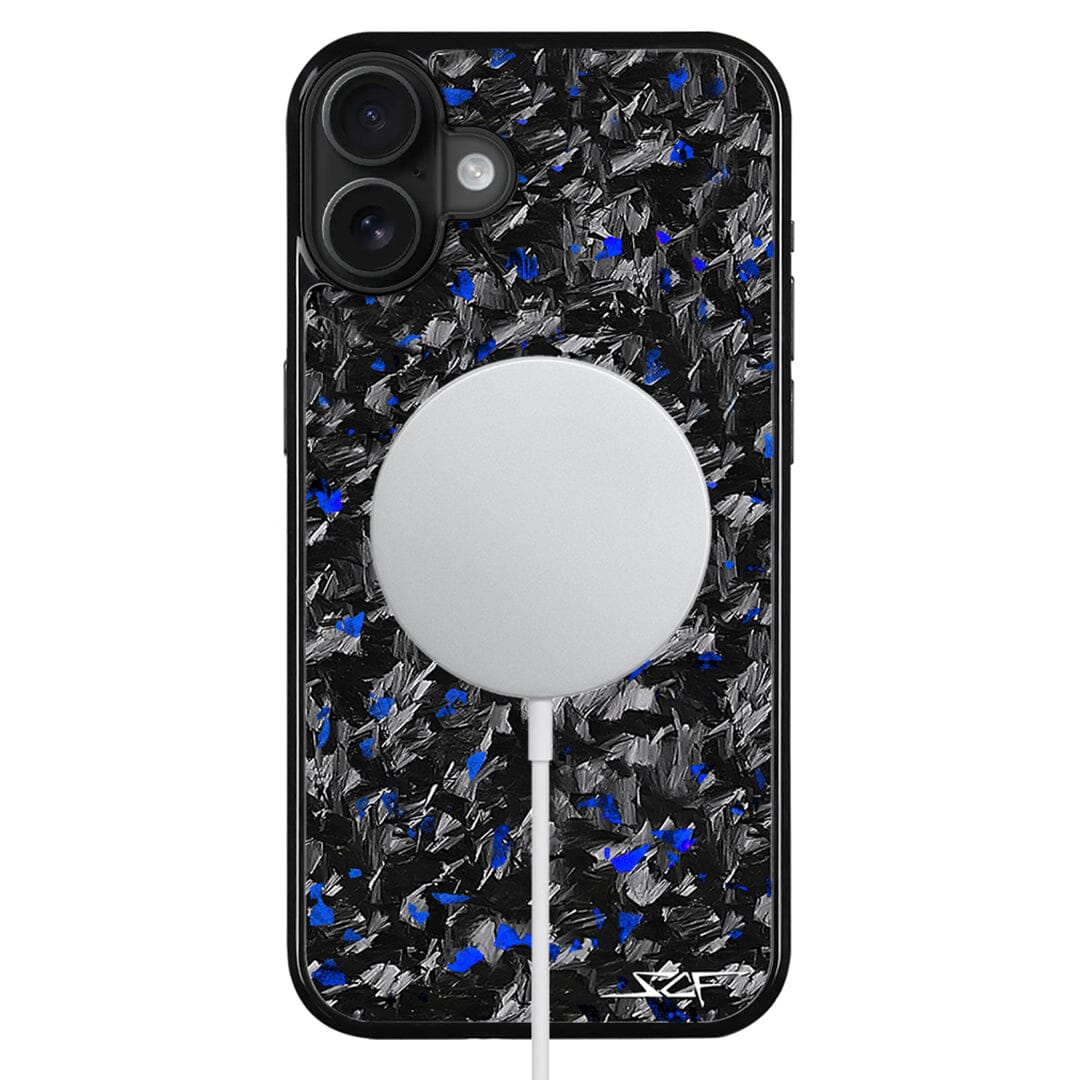 iPhone | Blue Flake Real Forged Carbon Fiber Phone Case | CLASSIC Series