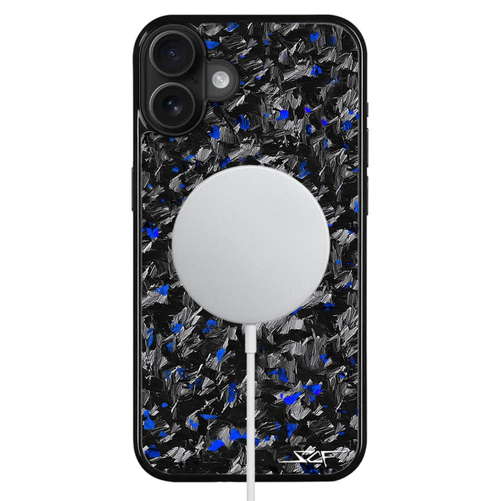 iPhone | Blue Flake Real Forged Carbon Fiber Phone Case | CLASSIC Series