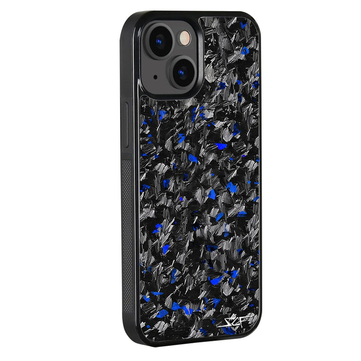 iPhone | Blue Flake Real Forged Carbon Fiber Phone Case | CLASSIC Series