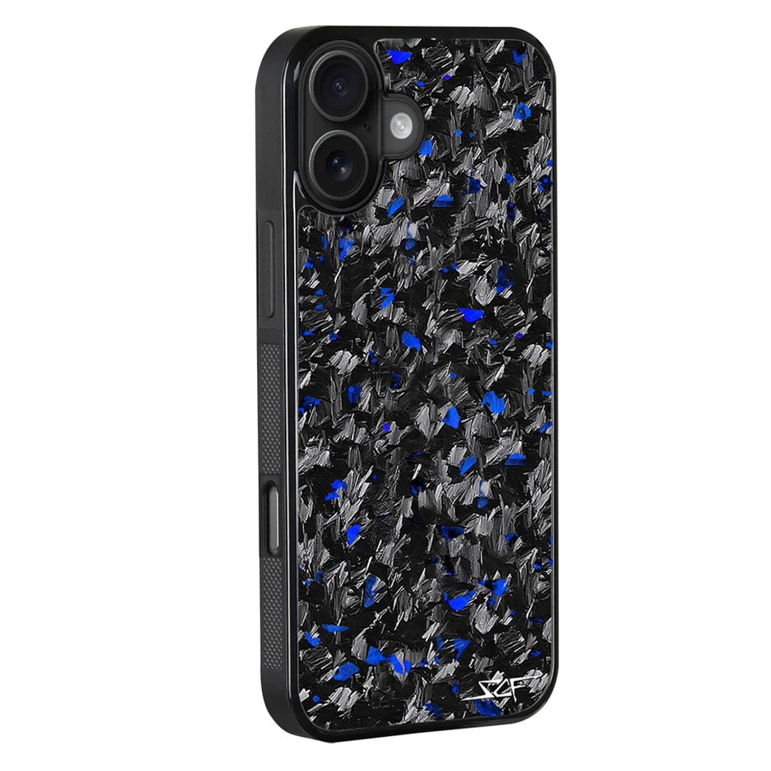 iPhone | Blue Flake Real Forged Carbon Fiber Phone Case | CLASSIC Series