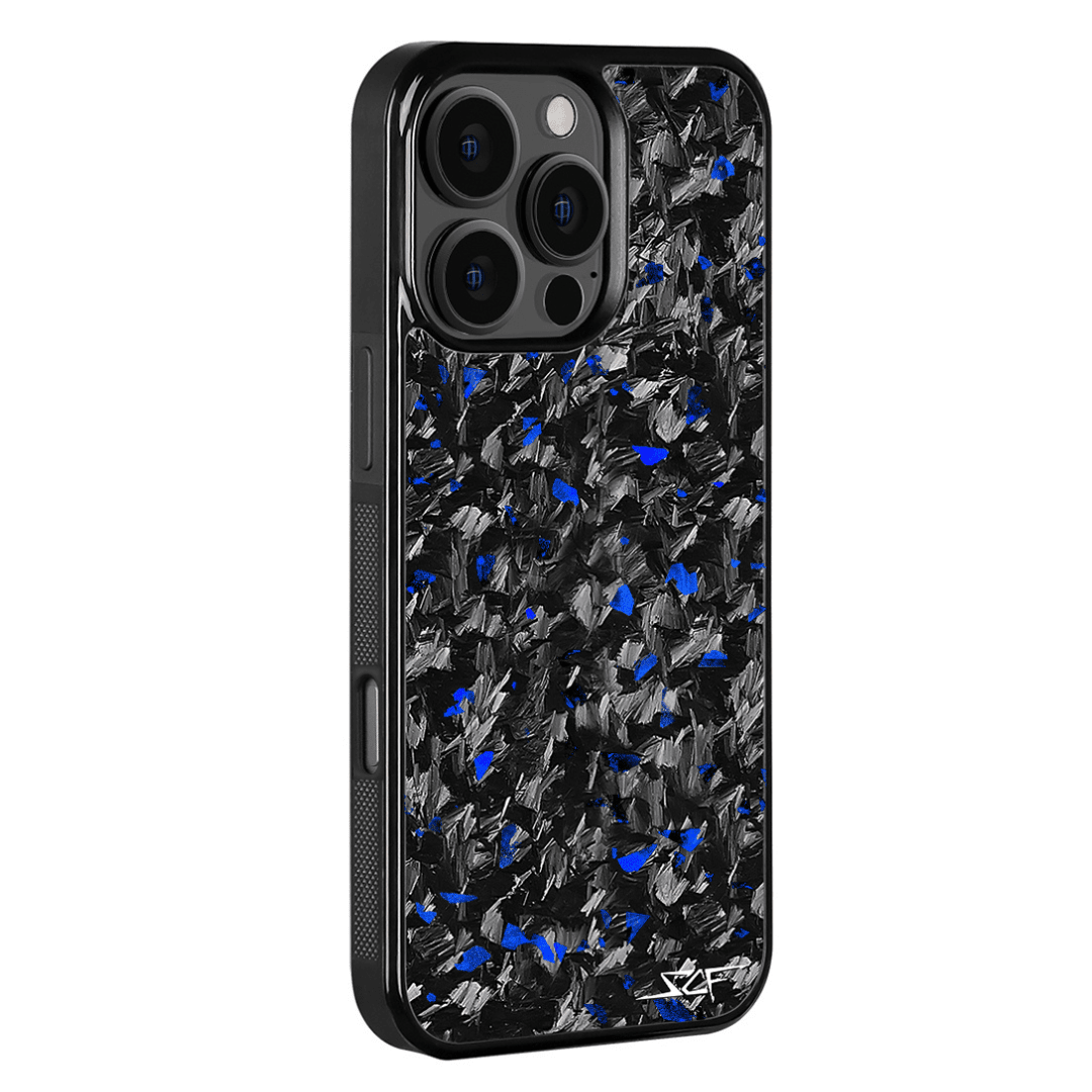 iPhone | Blue Flake Real Forged Carbon Fiber Phone Case | CLASSIC Series