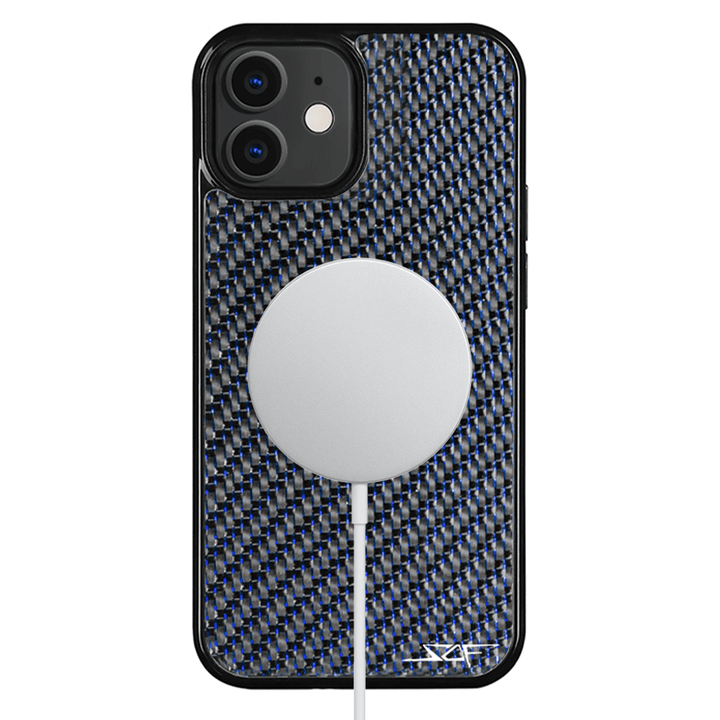 iPhone | Blue Lace Real Carbon Fiber Phone Case | CLASSIC Series