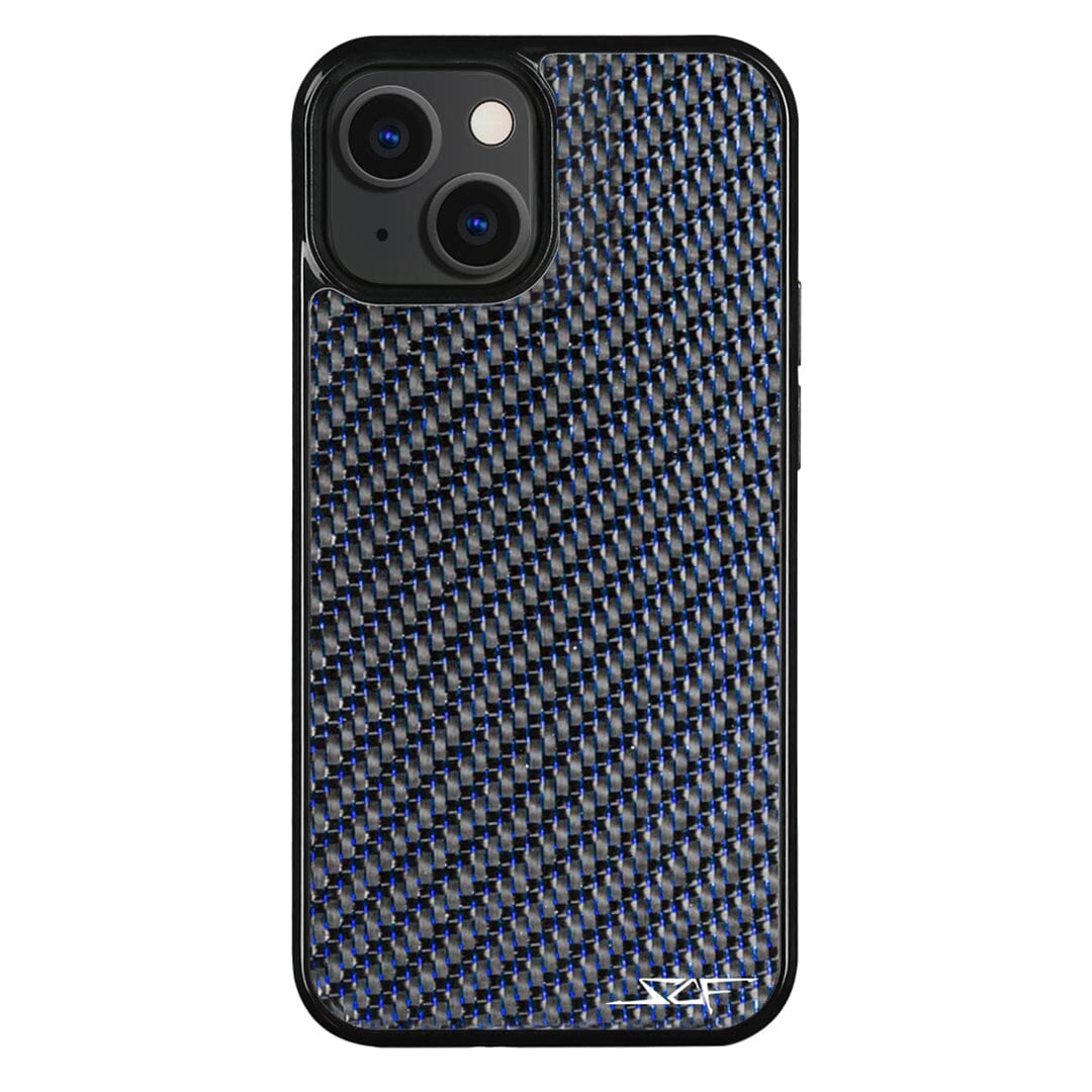 iPhone | Blue Lace Real Carbon Fiber Phone Case | CLASSIC Series