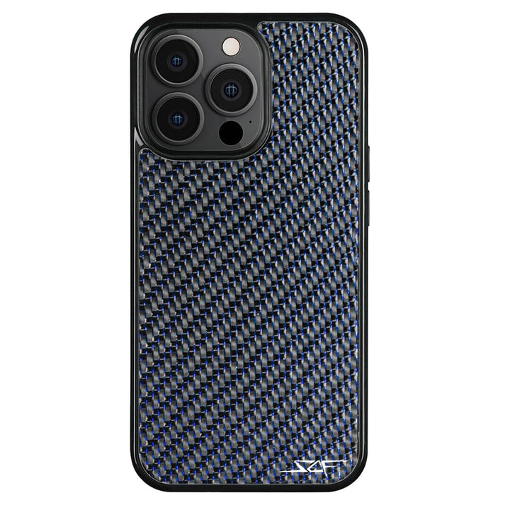 iPhone | Blue Lace Real Carbon Fiber Phone Case | CLASSIC Series