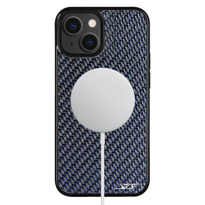 iPhone | Blue Lace Real Carbon Fiber Phone Case | CLASSIC Series