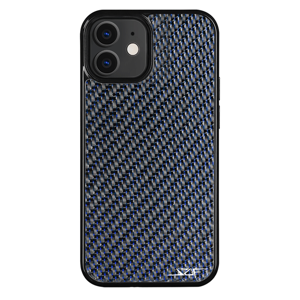 iPhone | Blue Lace Real Carbon Fiber Phone Case | CLASSIC Series