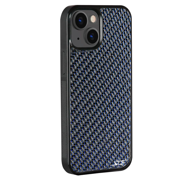 iPhone | Blue Lace Real Carbon Fiber Phone Case | CLASSIC Series