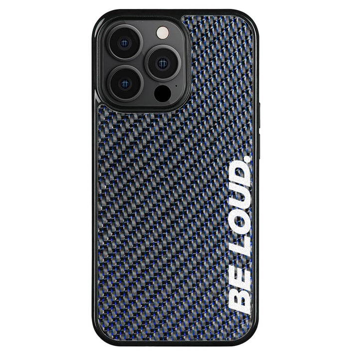 iPhone | Blue Lace Real Forged Carbon Fiber Case | BE LOUD. x SCF