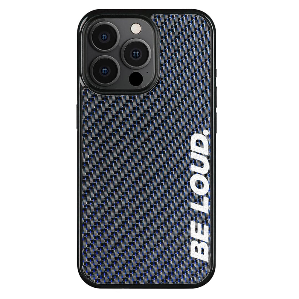 iPhone | Blue Lace Real Forged Carbon Fiber Case | BE LOUD. x SCF