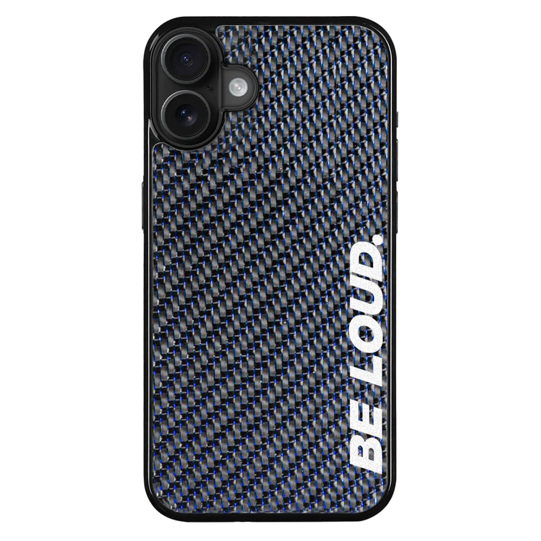 iPhone | Blue Lace Real Forged Carbon Fiber Case | BE LOUD. x SCF