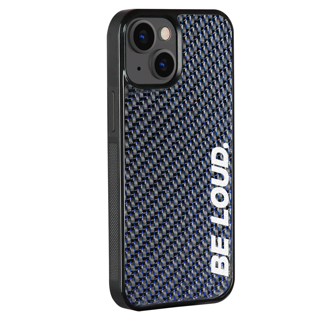 iPhone | Blue Lace Real Forged Carbon Fiber Case | BE LOUD. x SCF