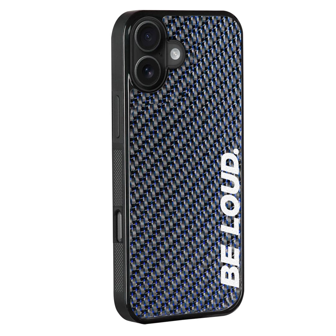 iPhone | Blue Lace Real Forged Carbon Fiber Case | BE LOUD. x SCF