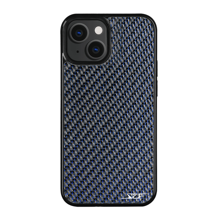 iPhone | Blue Laced Real Carbon Fiber Phone Case | CLASSIC Series