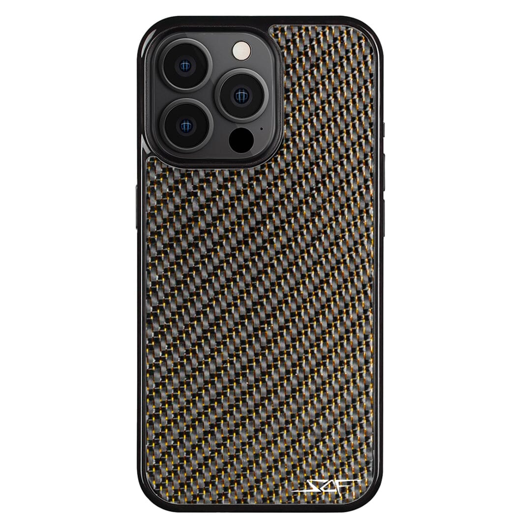 iPhone | Gold Lace Real Carbon Fiber Phone Case | CLASSIC Series