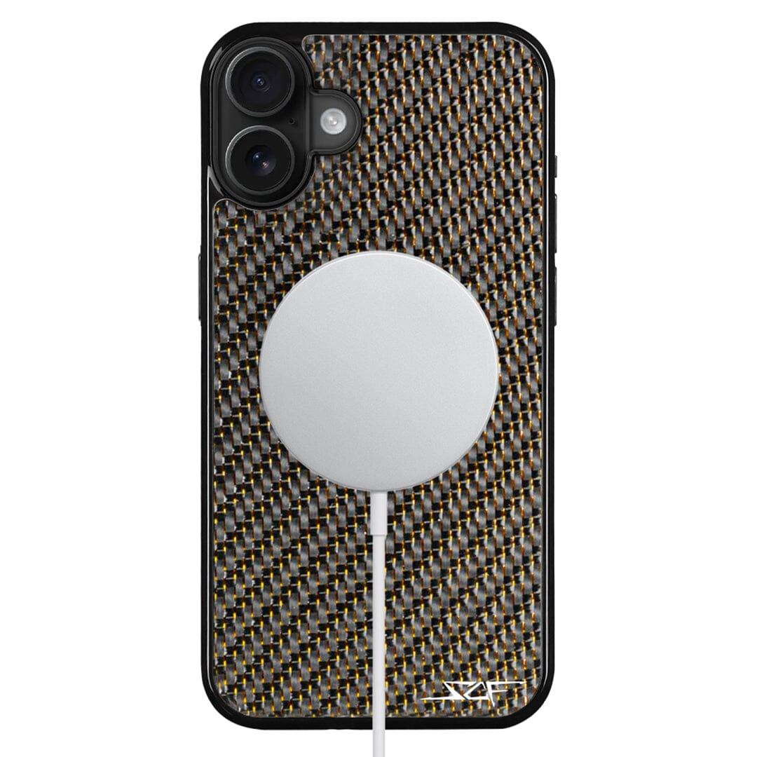 iPhone | Gold Lace Real Carbon Fiber Phone Case | CLASSIC Series