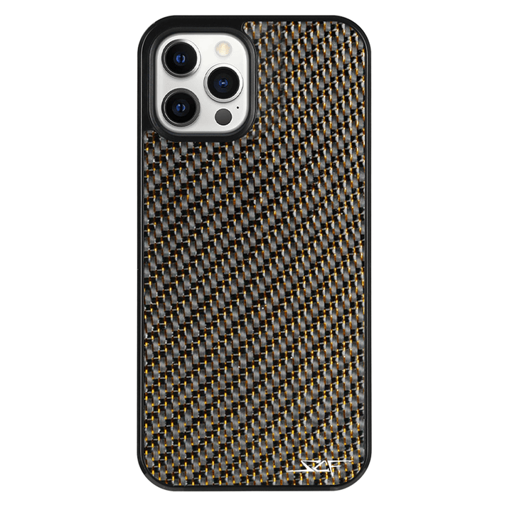 iPhone | Gold Lace Real Carbon Fiber Phone Case | CLASSIC Series