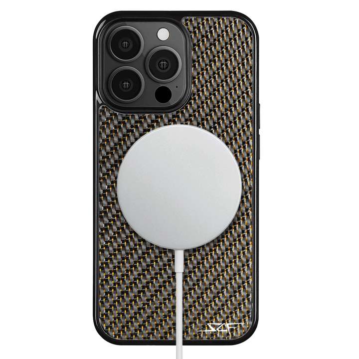 iPhone | Gold Lace Real Carbon Fiber Phone Case | CLASSIC Series