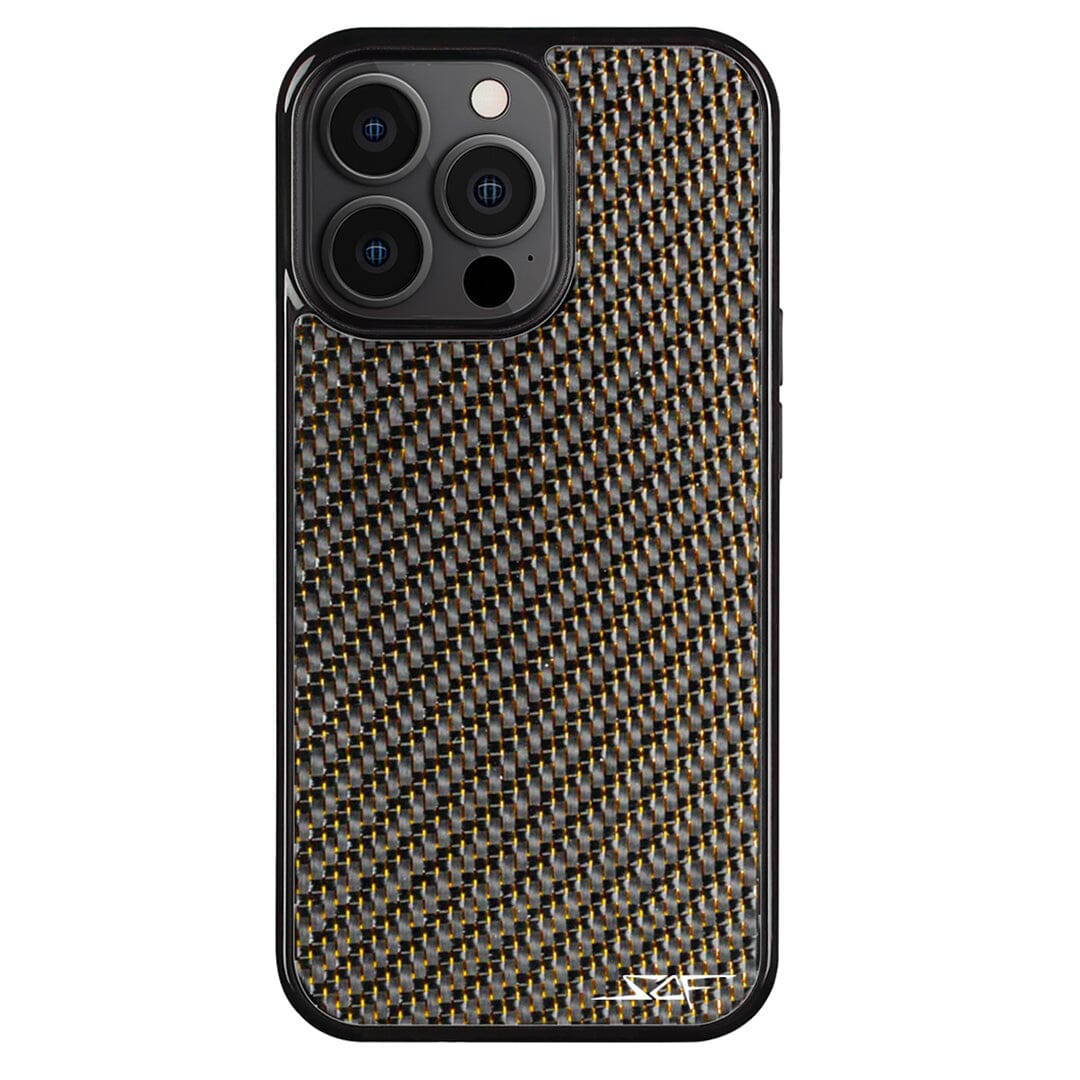 iPhone | Gold Lace Real Carbon Fiber Phone Case | CLASSIC Series