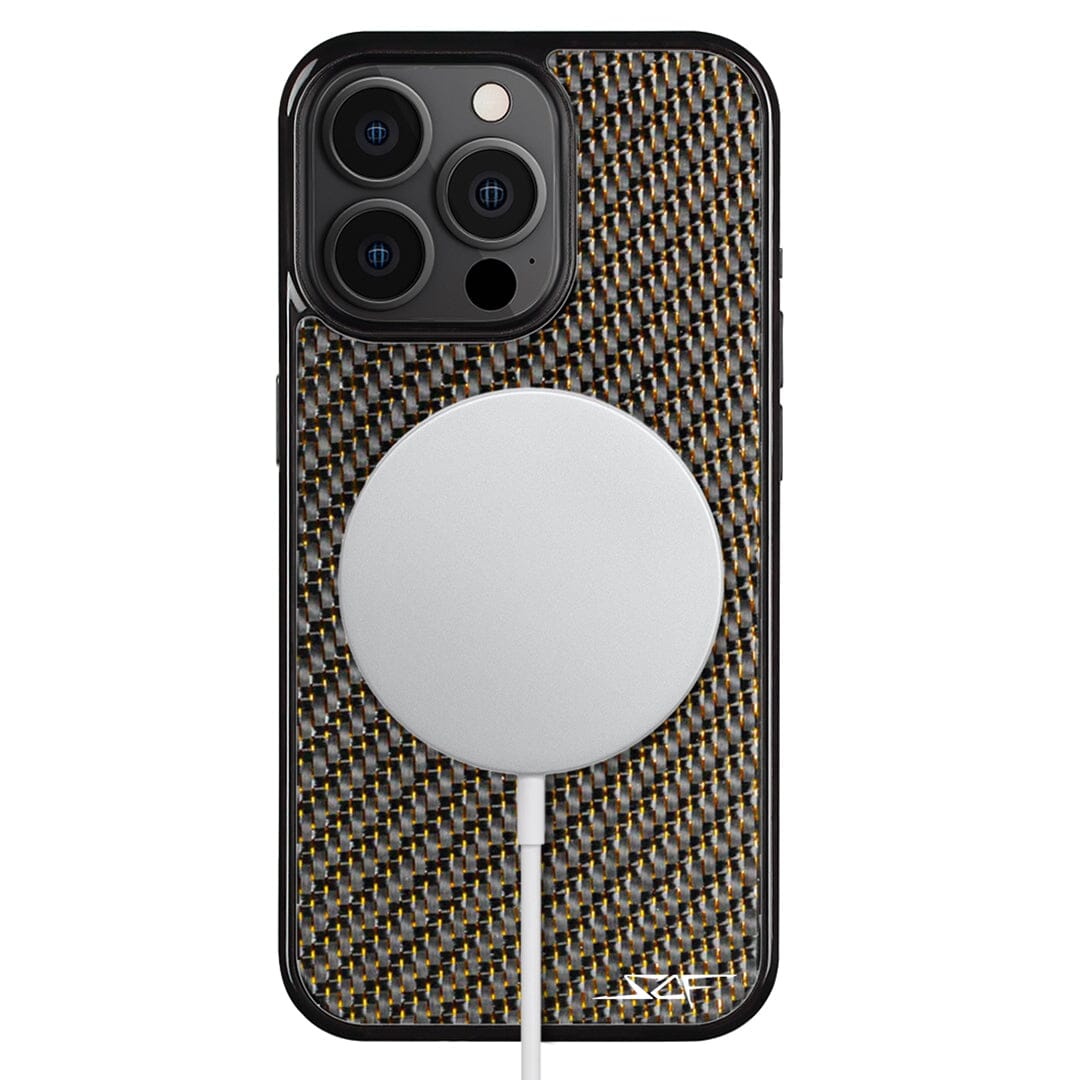 iPhone | Gold Lace Real Carbon Fiber Phone Case | CLASSIC Series