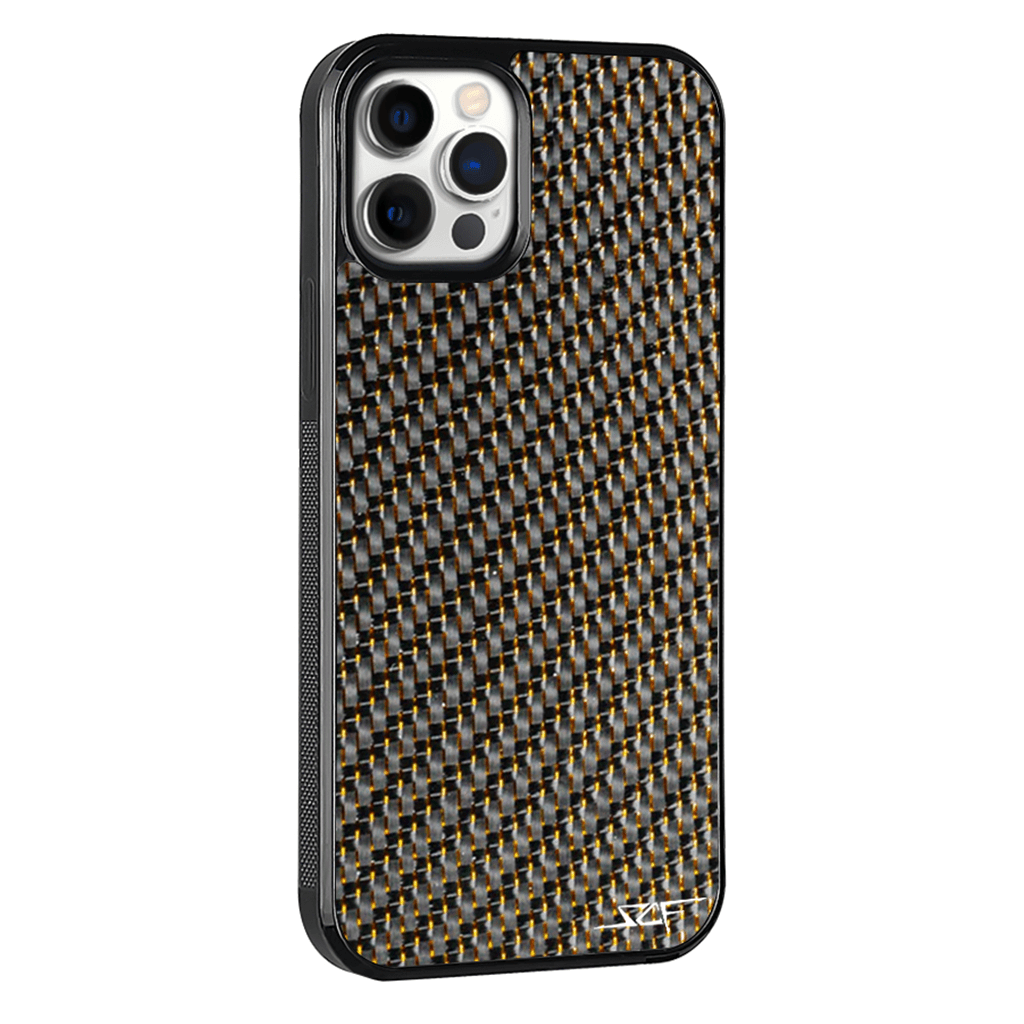 iPhone | Gold Lace Real Carbon Fiber Phone Case | CLASSIC Series