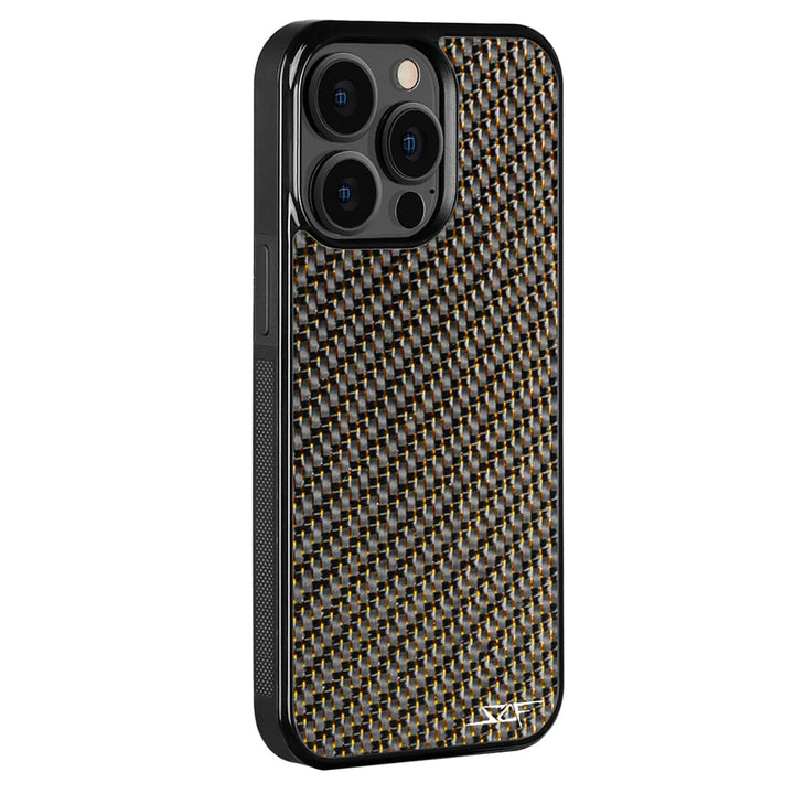 iPhone | Gold Lace Real Carbon Fiber Phone Case | CLASSIC Series