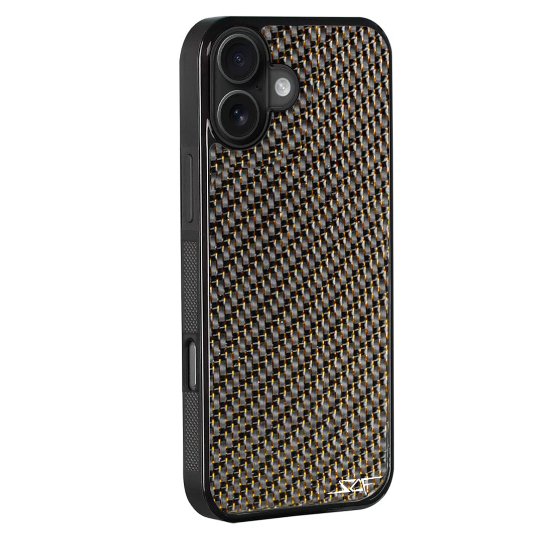 iPhone | Gold Lace Real Carbon Fiber Phone Case | CLASSIC Series