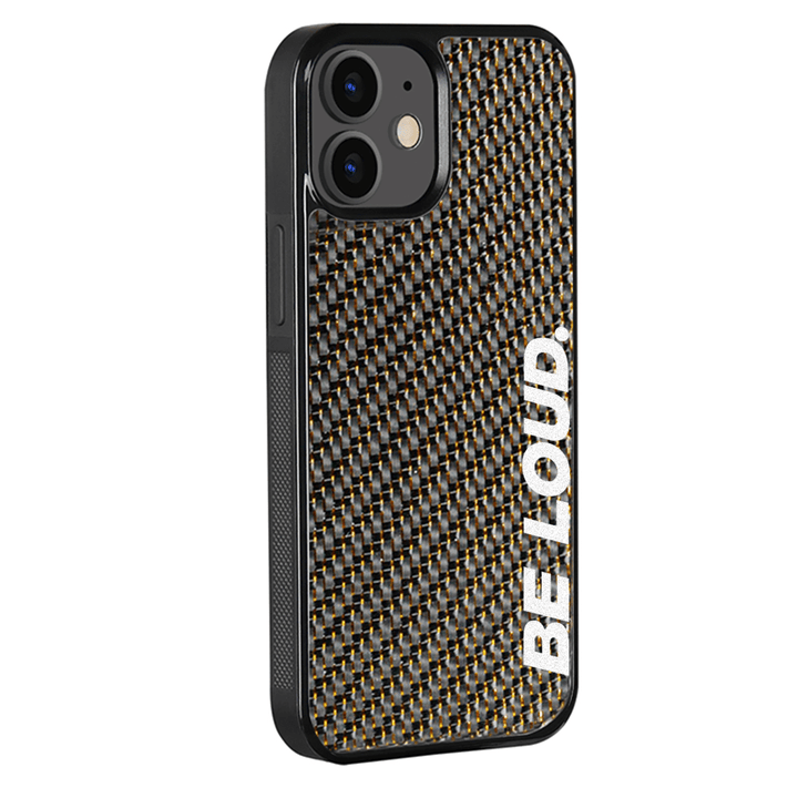 iPhone | Gold Lace Real Forged Carbon Fiber Case | BE LOUD. x SCF